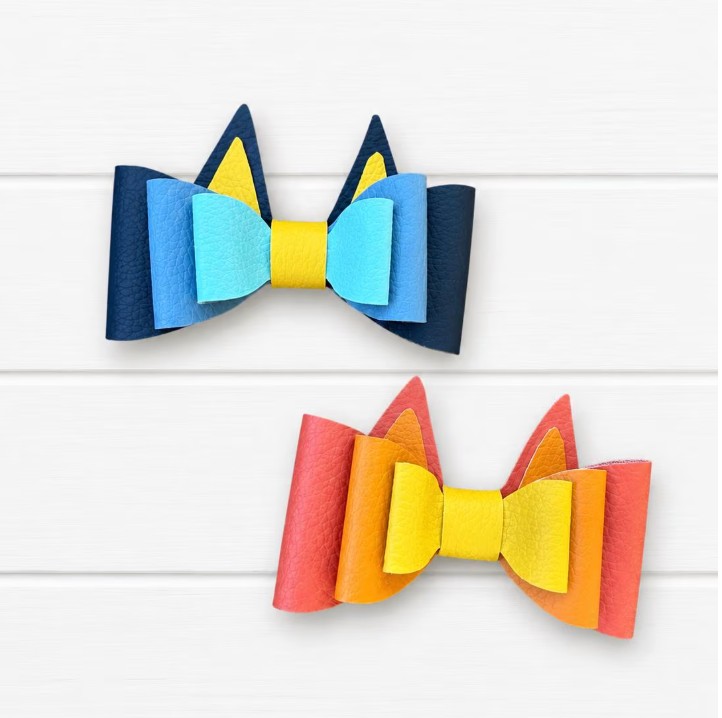 Bingo Faux Leather Bow