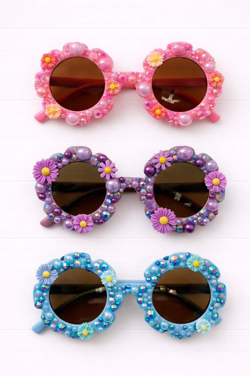 Blue Bloom Sunglasses