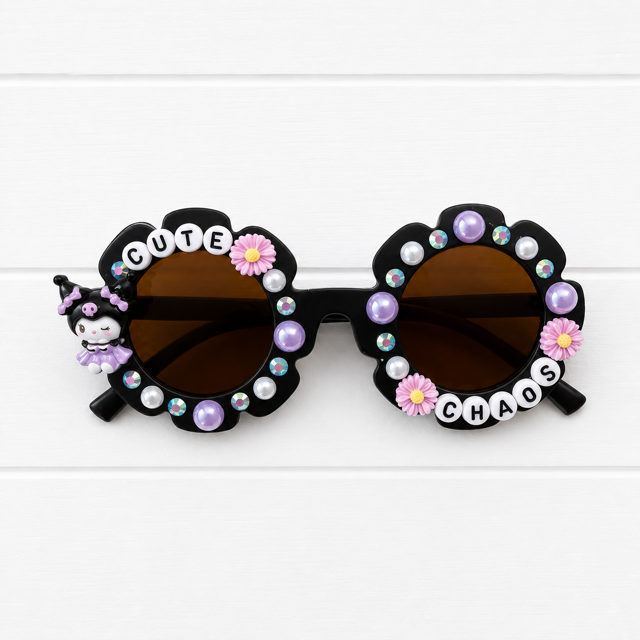 Cute Chaos Black Sunglasses
