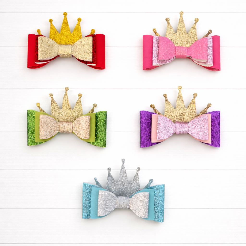 Cinderella Faux Leather Bow