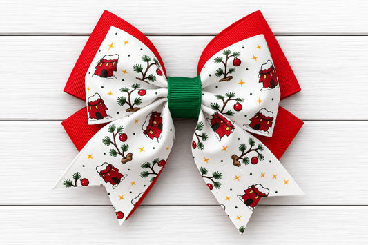 Peanuts Christmas Bow