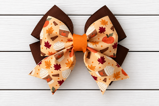 Pumpkin Spice Latte Bow