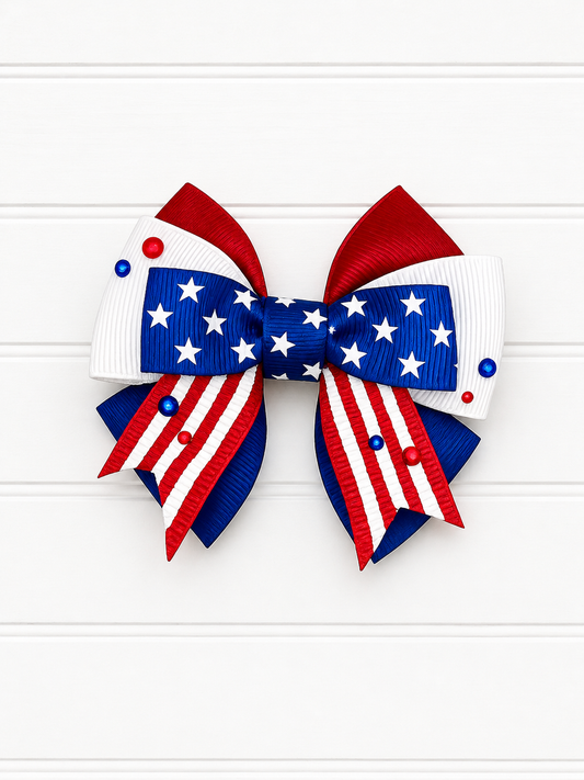 Yankee Doodle Darling Fancy Bow