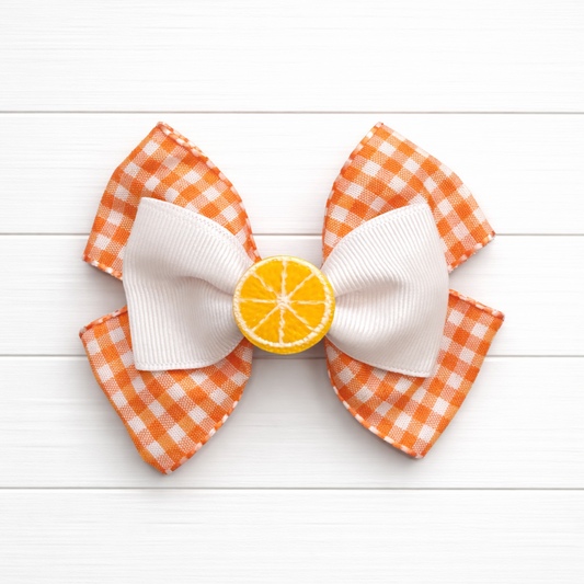 Citrus Signature Gingham Bow