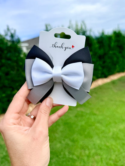 Black and White Bow