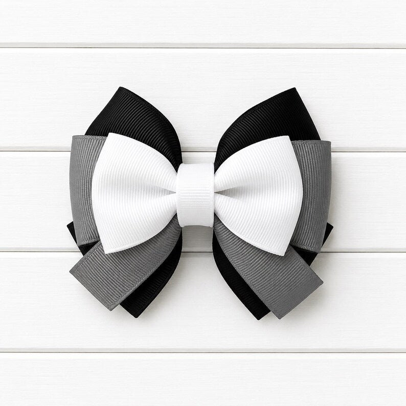 Black and White Bow