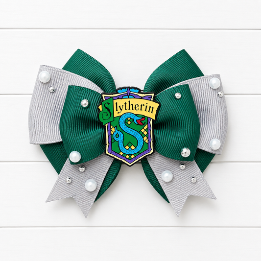 Slytherin Fancy Bow
