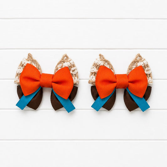 Moana Pigtail Bows