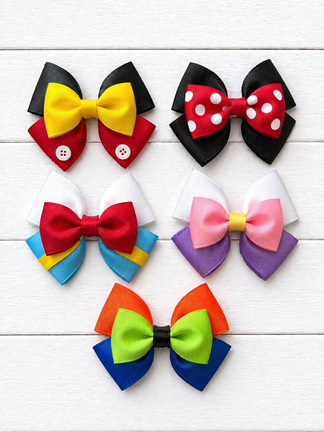 Mickey Mouse Grosgrain Bow