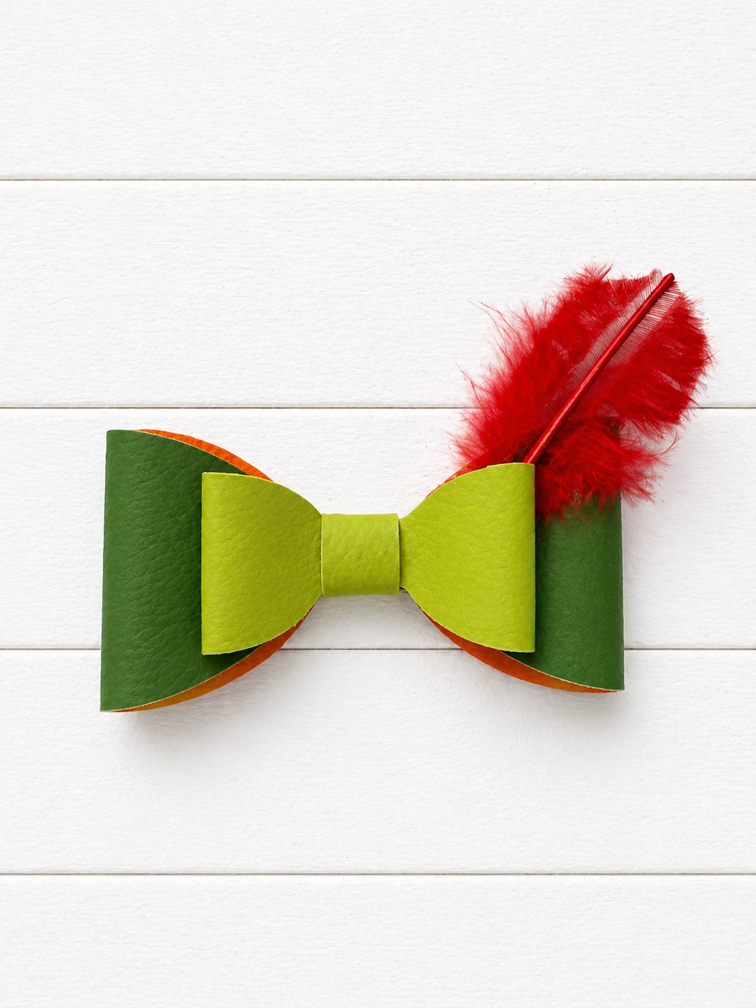 Peter Pan Faux Leather Bow
