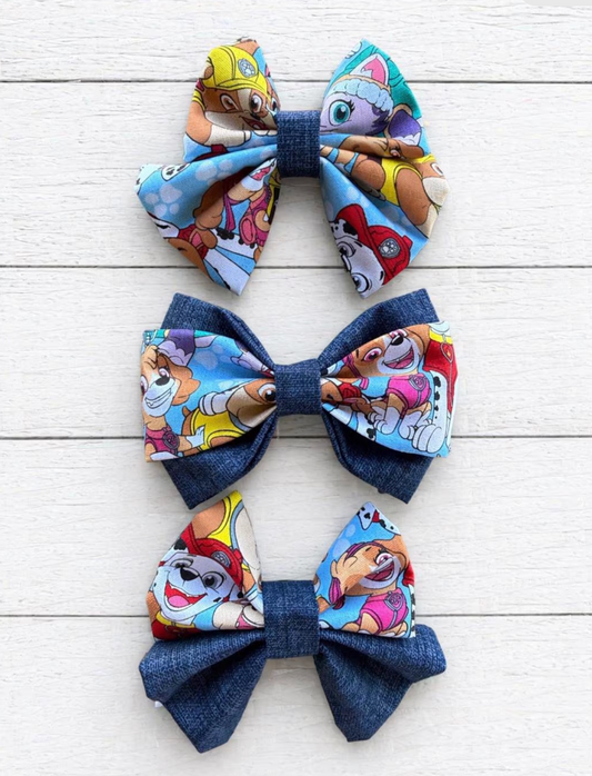 Rescue Pups Cotton Bow