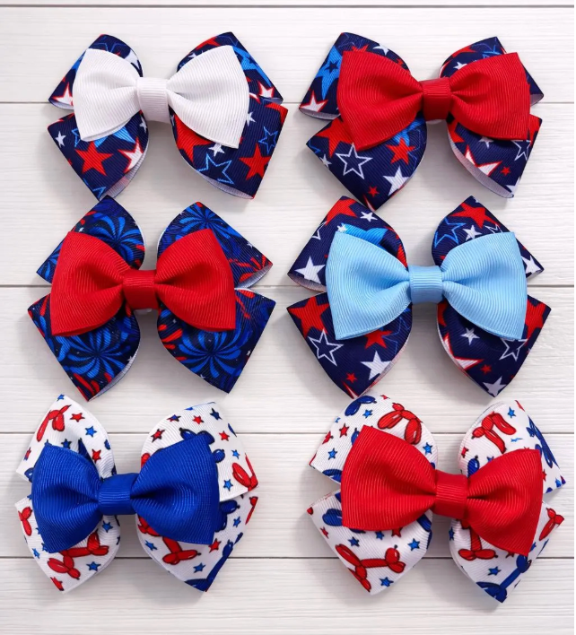 Yankee Doodle Darling Grosgrain Bow