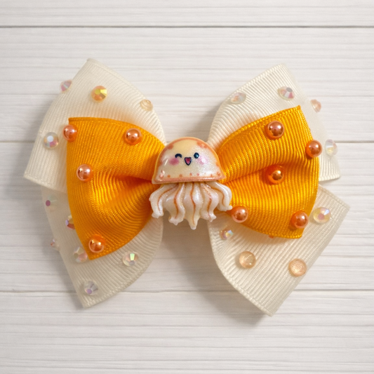 Jellyfish Sparkle Grosgrain Bow