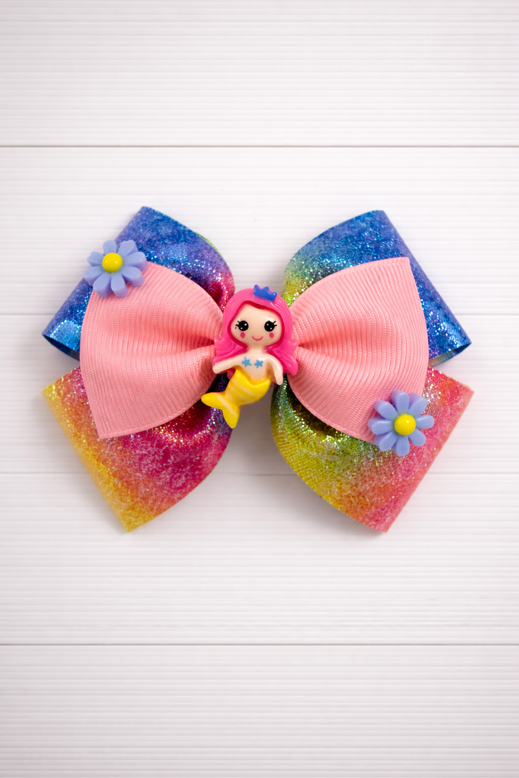 Sun-Kissed Seas Sparkle Grosgrain Bow