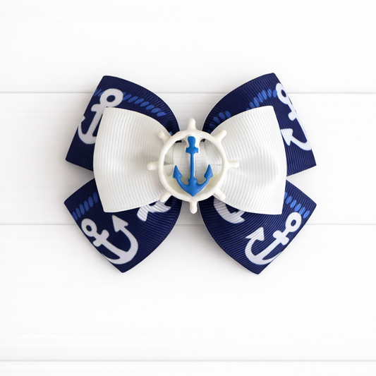 Sunny Sailors Grosgrain Bow