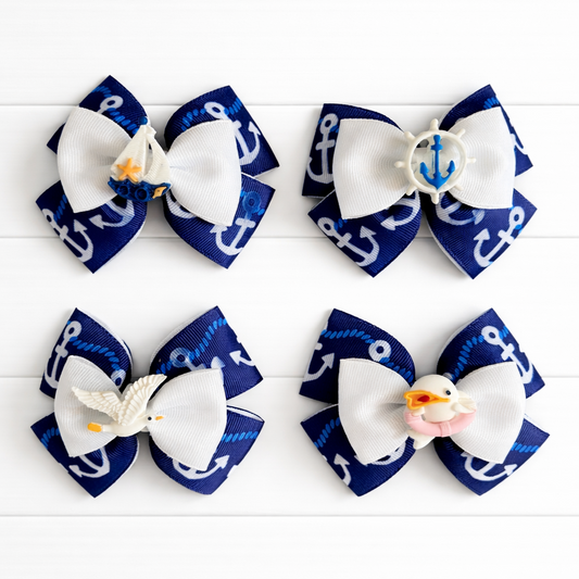 Sunny Sailors Grosgrain Bow