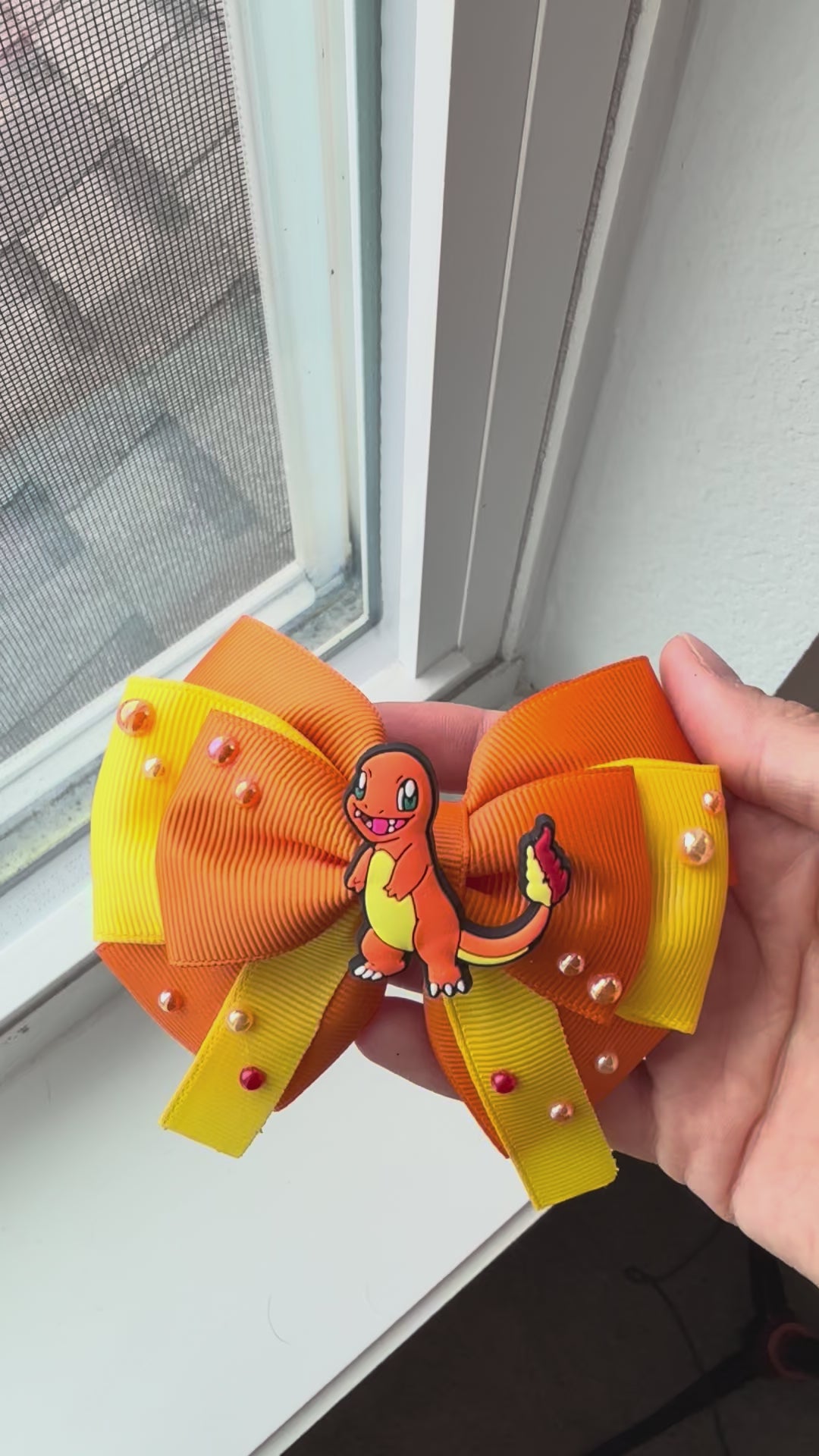 Fire bow next to window for natural light
