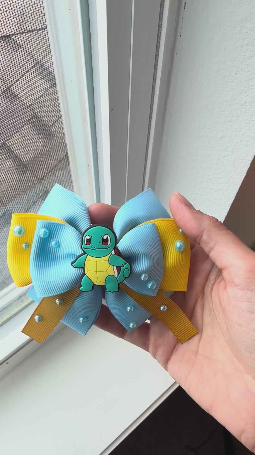 Video of water bow next to window for natural light